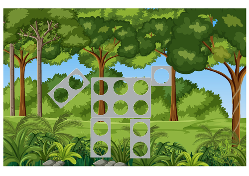 Numicon Jungle theme base board