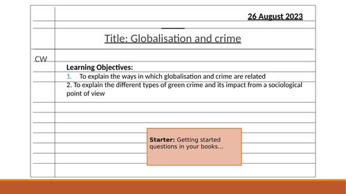Globalisation and crime