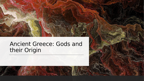 Origins of the Gods - Ancient Greece