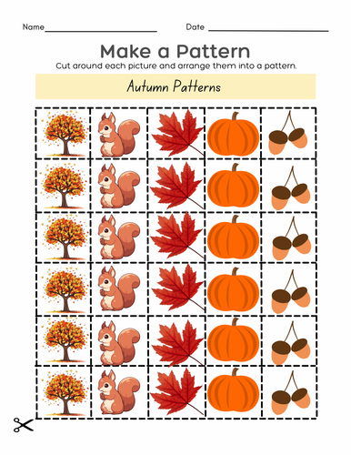 Autumn pattern making