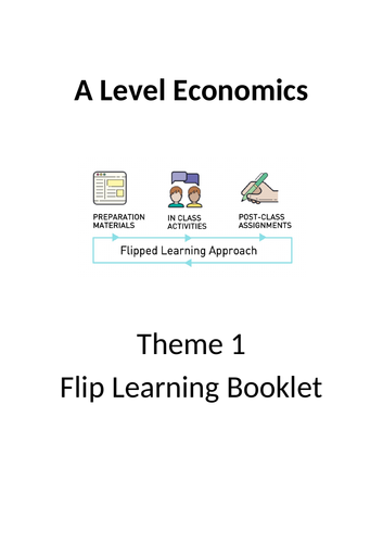 Pearson Edexcel - A Level Economics - Flip Learning Booklets - Theme 1 ...