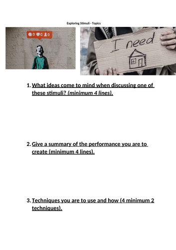 KS3 Devising Scheme of Learning  + Powerpoints