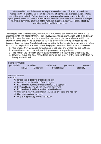 Digest Me! (Homework)