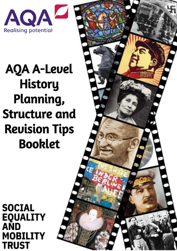 AQA A-Level History Planning, Structure and Revision Tips Booklet