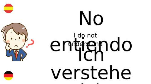 Student Classroom Phrases Spanish-German