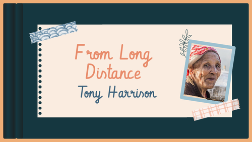 From Long Distance II - Tony Harrison