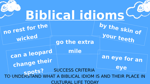 Biblical Idioms New RED