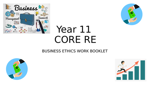 Business Ethics SOW for KS4 CORE RE