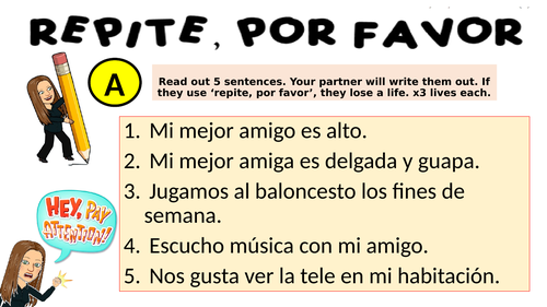 Paired Dictation Template