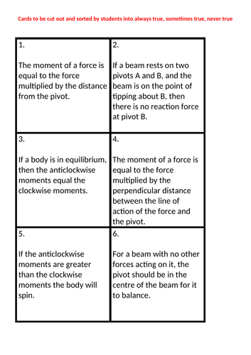 Moments consolidation activity