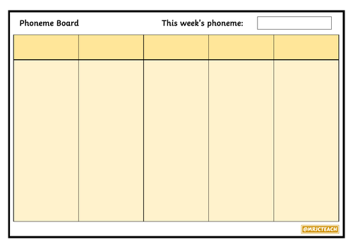 Phoneme Boards