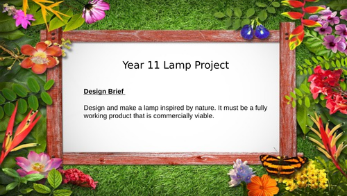 Design Technology Mini Lamp Project KS4