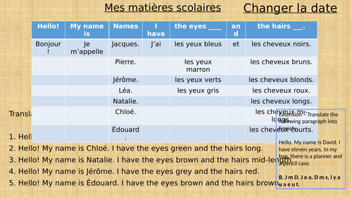 Studio 1 - Module 2 - French