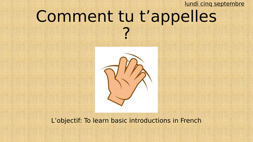 Studio 1 - Module 1 - French