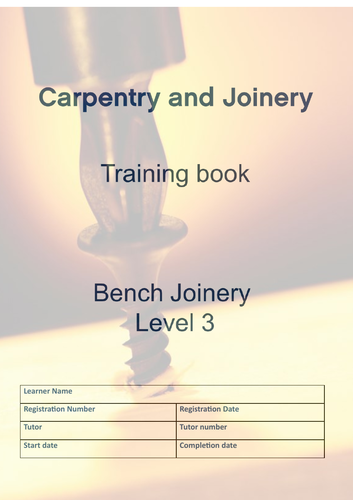 Level 3 Bench Joinery Practical Training tasks