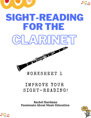 Sight-reading for beginner clarinets Exercise 1