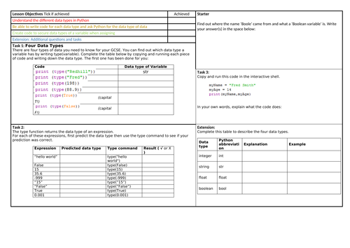 Python Data Types