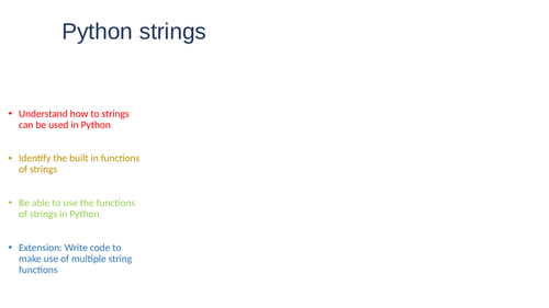 Python Strings