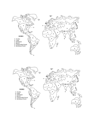 biomes map black and white