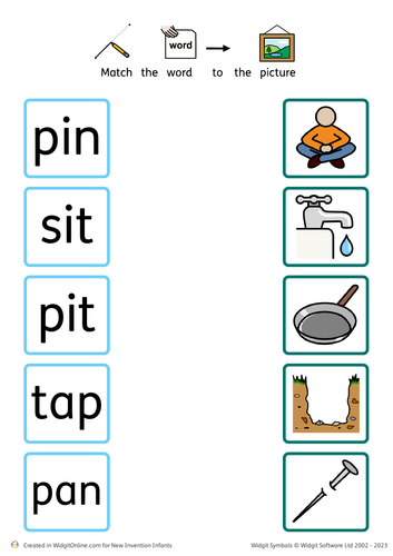 Widgit- CVC Matching