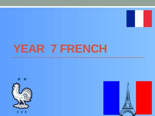 Full  course FRENCH Year 7 Tricolore  Total 1 (56 lessons)