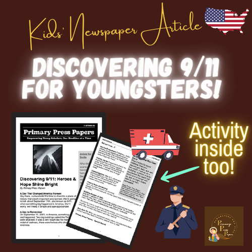 Discovering 9/11: Heroes and Hope Shine Bright Reading Comprehension & Fun