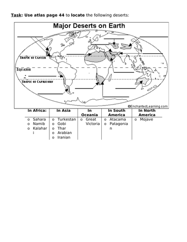 KS3: Exploring Your World: L9: Hot Deserts - What & Where?