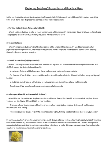 1.1 Three Elements KS3  (Oxford SMART Activate - year 8)
