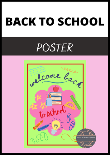Back to School Poster/New School Year