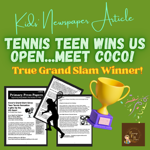 Coco's Grand Slam Glory: Teen Tennis Sensation Lights Up the US Open! Kids' Read