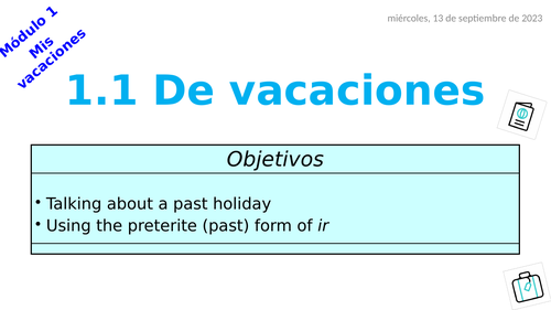 Viva 2 - Module 1.1 De vacaciones