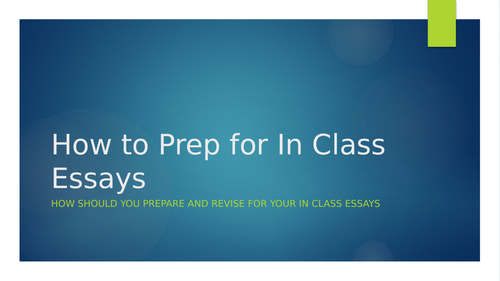 A-Level Study Skills: How to Prep for In Class Timed Essays