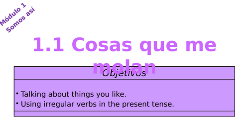 Viva 3 Rojo - Module 1.1 Cosas que me molan