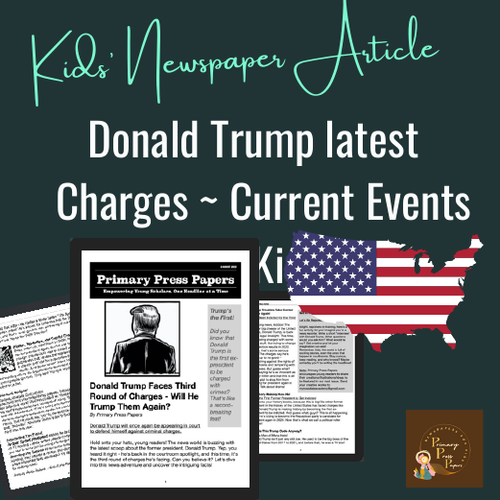 Donald Trump faces Third Round of Charges:  Current Events for Kids