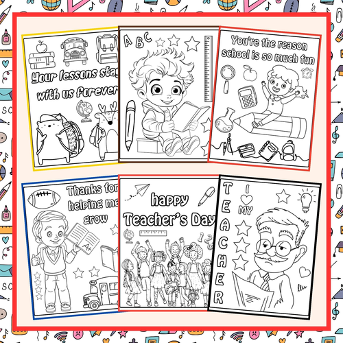 Teacher’s Day Coloring Pages | teachers day Printable coloring Sheets k-2