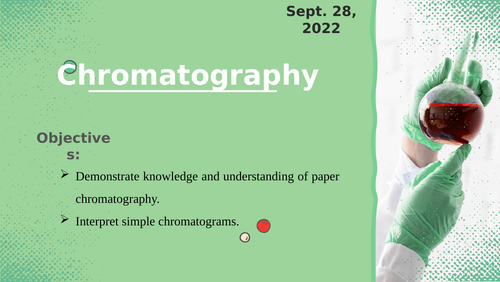 Paper Chromatography - Lesson/worksheet (MYP)