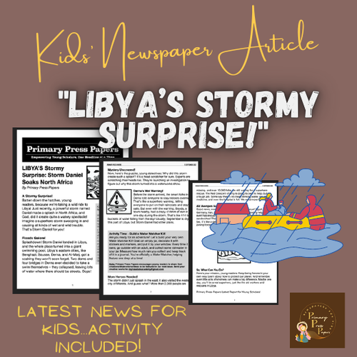 LIBYA’S Stormy Surprise" Latest News for Kids with Fun Activity! | READING