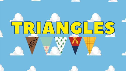 Toy Story Theme Types of Triangles (Lesson 5) PowerPoint
