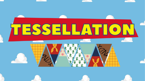 Visually stimulating 'Toy Story' themed Tessellation/Tiling Shape (Lesson 6) PowerPoint