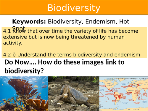 SNAB Topic 4a Biodiversity (Bundle x 7)