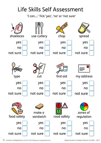 Life Skills Self-Assessment