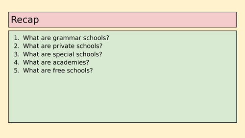 GCSE Sociology: State or Private Schools?