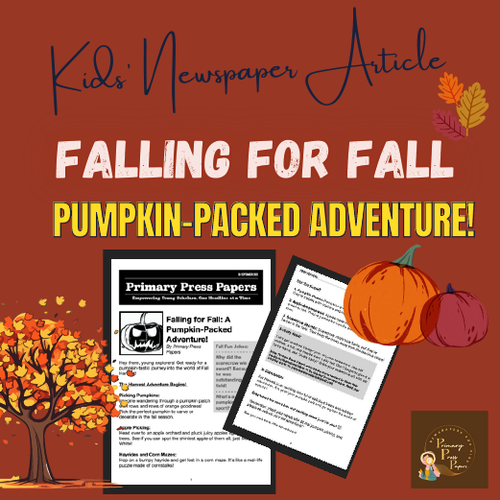 FALL HARVEST: Falling for Fall: A Pumpkin-Packed Adventure! Kids Reading & FUN Activity