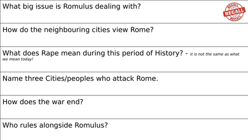 GCSE Ancient History: Foundations of Rome - Lesson 8: Numa