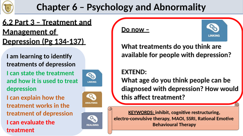 CIE Psychology and Abnormality - 6.2 treatment of bipolar disorder