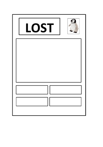 Lost poster penguin