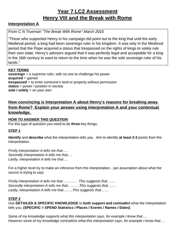 Break with Rome Assessment