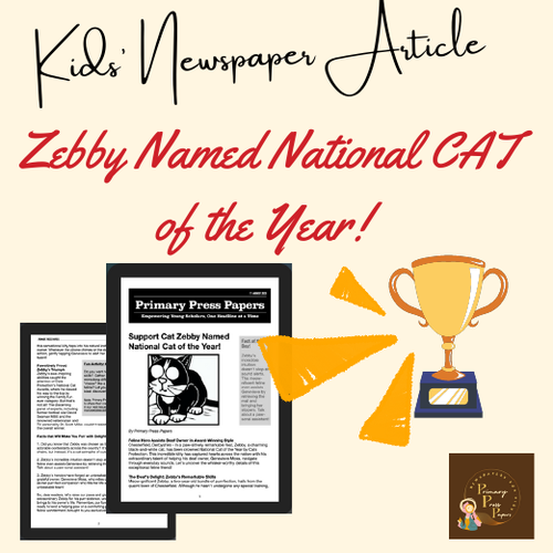 Zebby: National Cat of the Year - A Heartwarming NEWS of Feline Heroism for Kids