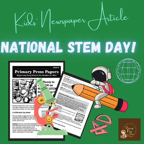 National STEM Day: 'STEM-tastic Explorations' – Reading & FUN Activity for Kids
