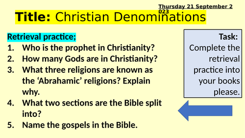 Christian Denominations